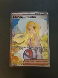Lillie’s Determination 184/132 Special Illustration Rare Pokemon Mega Evolution - Image 1