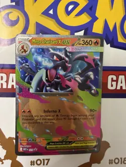 Pokemon TCG Mega Charizard X ex 029 Mega Evolution Black Star Promo NM - Image 1