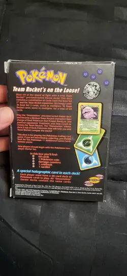 Pokemon Devastation Theme Deck WOTC Vintage Team Rocket 1999 Giovanni - Image 3