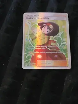 Pokemon Erika's Hospitality Full Art Ultra Rare Holo SM-Team Up 174/181 - Image 1