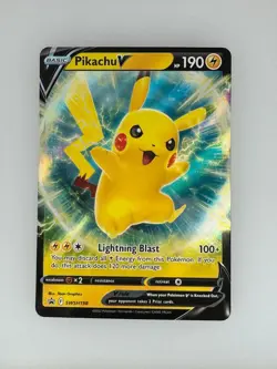 2019 Pokemon SWSH Black Star Pikachu V SWSH198 NM - Image 1