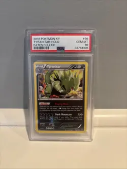 PSA 10 2016 Pokemon XY Tyranitar Holo Fates Collide #56 - Image 1