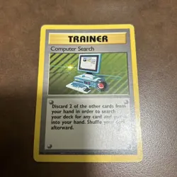 Computer Search 71/102 Base Set Rare Pokemon English LP Excellent - Image 1