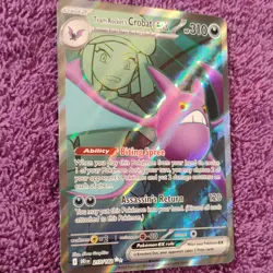 Pokemon Team Rocket's Crobat ex 217/182 Sv10 Full Art Holo EX Stage 2 310 HP - Image 3