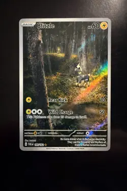 Pokemon TCG Blitzle 195/182 Paradox Rift Illustration Rare Holo NM - Image 1