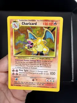 Pokemon TCG - Charizard - 4/102 - Holo Rare - Base Set Unlimited [LP-MP ] - Image 2