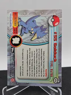 1999 Topps Pokemon Tv Animation #55 GOLDUCK Black Logo Foil Set Break - Image 2