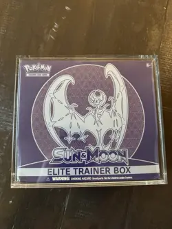 Pokemon TCG: Sun & Moon ETB (Lunala) - Factory Sealed - Acrylic Included 728192530920 - Image 1