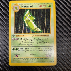 Metapod 54/102 Pokemon Base Set - 1st Edition - LP - Image 1