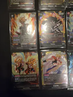9 Card Lot SR Super Rare Fusion World Dragon Ball NM Goku Bardock Gogeta - Image 2