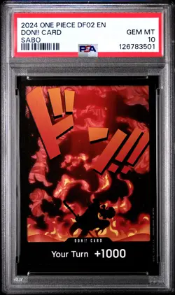 PSA 10 2024 One Piece EN DR02 Sabo DON CARD GEM MINT - Image 1