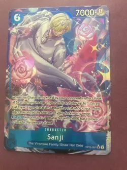 Sanji OP11-051 SR Alt Art A Fist of Divine Speed ONE PIECE Card NM English - Image 1