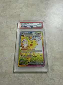 Pokemon Surging Sparks Pikachu EX Illustration Card 238/191 PSA 10 - Image 1