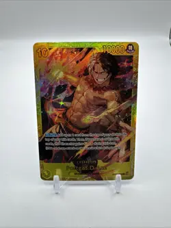 One Piece Card Game 🏴‍☠OP07-119 Portgas.D.Ace SEC NM Alt Art Foil ENGLISH - Image 1