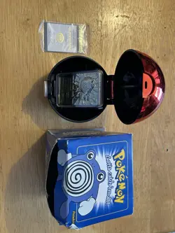 1999 Burger King Pokemon 23K Gold Plated Trading Card in box - Poliwhirl - Image 1