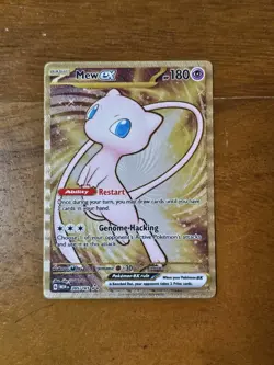 Mew ex (151 Metal Card) Promo from 151 UPC 205/165 Rare 3 Gold Stars - Image 2