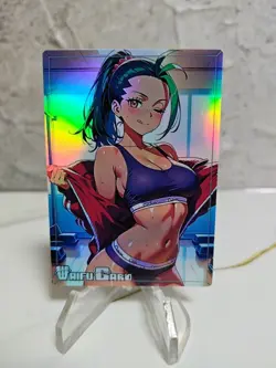 Nemona Trading Card Waifu Goddess Story Anime Girl holo Karte Manga Full Art - Image 1