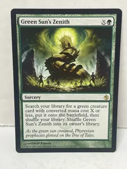 Green Sun's Zenith Mirrodin Besieged Regular Rare NM Unplayed Nice! - Image 1