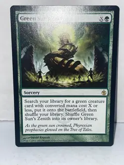 Green Sun's Zenith Mirrodin Besieged Regular Rare NM Unplayed Nice! - Image 2