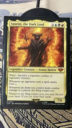 Sauron, the Dark Lord - Lord of the Rings - LTR 224 - Mythic Rare - MTG - NM - Image 1
