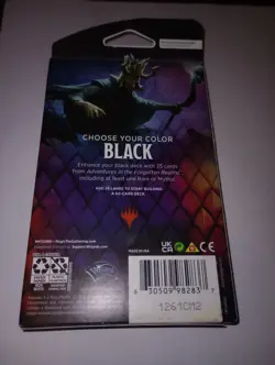 MTG Dungeons and Dragons Forgotten Realms Black Theme Booster - Image 1