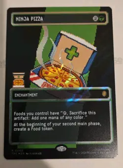 Ninja Pizza - Surge Foil - Borderless Teenage Mutant Ninja Turtles MTG R0093 - Image 1