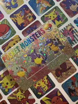 Pokemon Charizard Vintage Pocket Monsters Vending HOLO Prism Sticker 99 Nintendo - Image 1