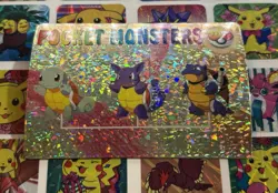 Pokemon Charizard Vintage Pocket Monsters Vending HOLO Prism Sticker 99 Nintendo - Image 4