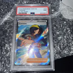 2024 POKEMON TWM EN-TWILIGHT MASQUERADE ULTRA RARE #204 CARMINE PSA 9 - Image 1