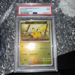 2023 POKEMON JAPANESE SV2A-POKEMON 151 REVERSE HOLO #025 PIKACHU PSA 9 - Image 1