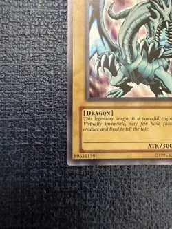 Konami Blue-Eyes White Dragon, Ultra Rare, LOB-EN001 MP, NM - Image 3