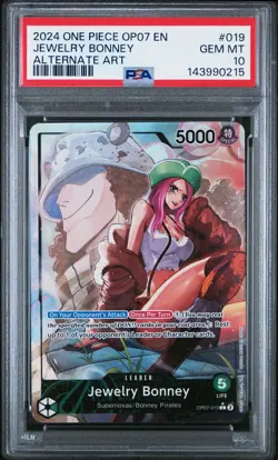 2024 One Piece Op07-019 500 Years In Future Jewelry Bonney Alternate Art PSA 10 - Image 1