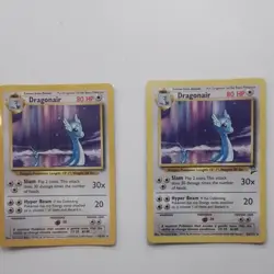 2 Dragonair 22/130 Base Set 2 Rare Non-Holo Vintage Pokemon Card LP - Image 1