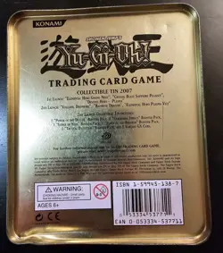 Empty Elemental Hero Neos Yu Gi Oh! Trading Card Storage Tin Konami - Image 2
