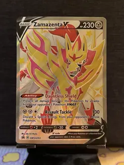 Zamazenta V (Shiny) SWSH293 SWSH: Sword & Shield Promo Cards Holo Near Mint - Image 1