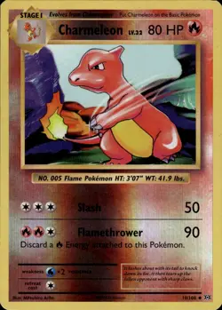 Charmeleon Uncommon XY Evolutions 10/108 Fire Reverse Holo Pokemon Card - Image 1