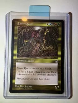 Silver Queen Summon Legend Magic The Gathering MTG Stronghold Card Gold Legend - Image 5