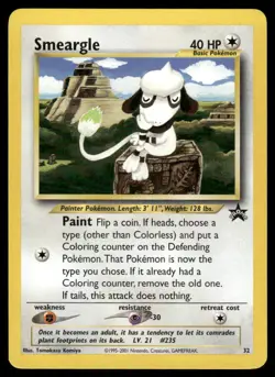 Pokemon Cards Smeargle 32 Wizards Black Star Promos Promo - Image 1