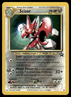 Pokemon Cards Scizor 33 Wizards Black Star Promos Promo - Image 1