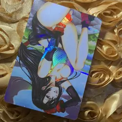 Tifa Lockhart FINAL FANTASY SEXY QUEENS Goddess Waifu Anime Holo Card - Image 3