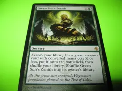 Green Sun's Zenith Mirrodin Besieged Regular - Image 1