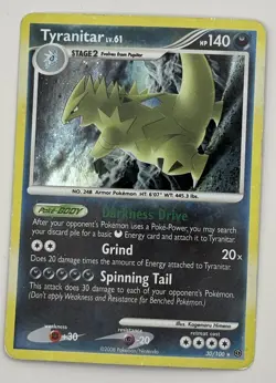 Tyranitar 30/100 Non-Holo Rare Pokemon Stormfront - Image 1