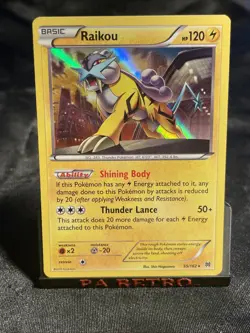 Raikou 55/162 XY Breakthrough Cosmos Holofoil Rare Holo Pokemon Card NM - Image 1