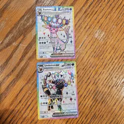 Pokemon TCG Umbreon Ex Espeon Ex Svp 175 176 Promo Pair NM Prismatic Evolution - Image 1
