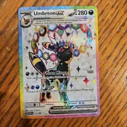 Pokemon TCG Umbreon Ex Espeon Ex Svp 175 176 Promo Pair NM Prismatic Evolution - Image 2