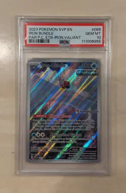 Iron Bundle 066 Scarlet & Violet Pokemon Center promo PSA 10 - Image 1