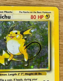 Pokemon TCG Raichu Base Set 14/102 Holo Unlimited Holo Rare - Image 4