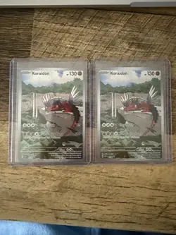 Koraidon 014 Pokemon Center Exclusive Promo Scarlet & Violet Pokemon LOT 2 - Image 1