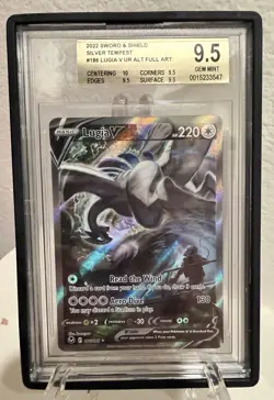 Pokemon Lugia V #186 Silver Tempest ALT ART BGS 9.5! Gem Mint Amazing Sub Grades - Image 3