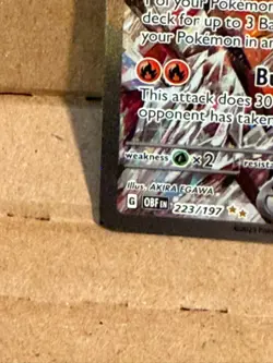 Pokemon TCG SV-Obsidian Flames Charizard EX #223/197 Special Illustration Rare - Image 3
